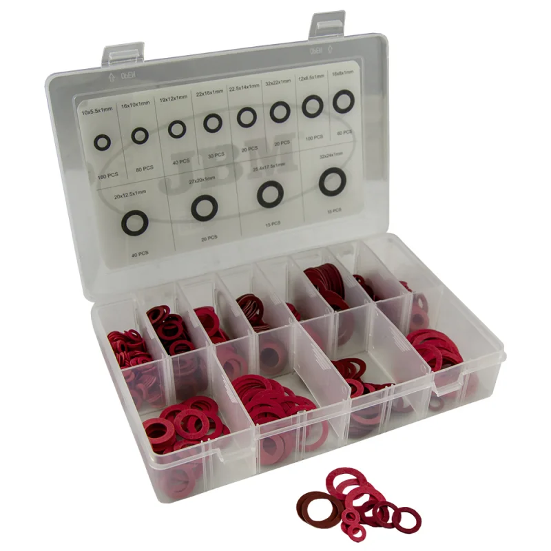 CAIXA SORTIDO DE ANILHAS DE FIBRA 600 PEÇAS JBM