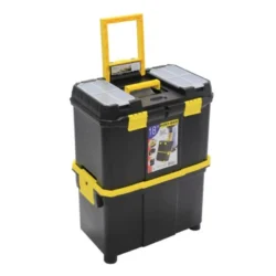 CAIXA MULTIUSOS PLÁSTICO C/ RODAS MADER