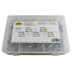 CAIXA DE REBITES 300 PEÇAS JBM