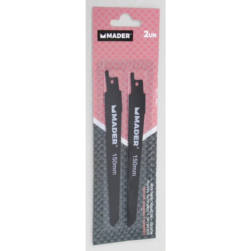 LÂMINA PARA SERRA VAIVÉM PARA FERRO 2PCS MADER