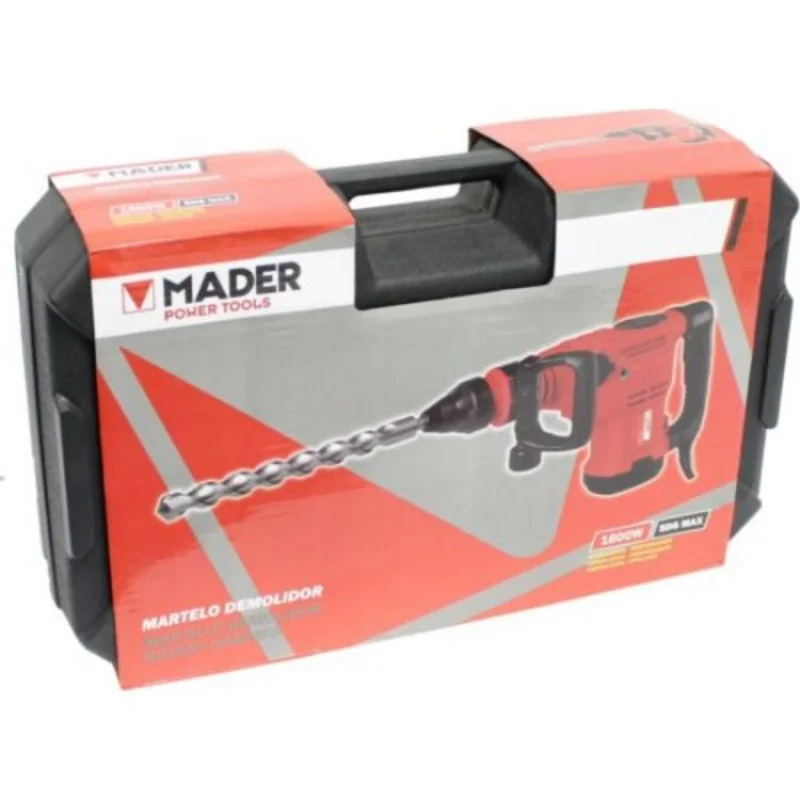 MARTELO DEMOLIDOR 2 FUNÇÕES 1600W SDS MAX MADER
