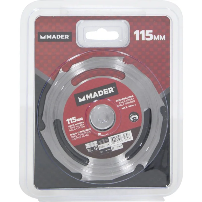 DISCO CORTE MADEIRA PARA REBARBADORA 115MM MADER