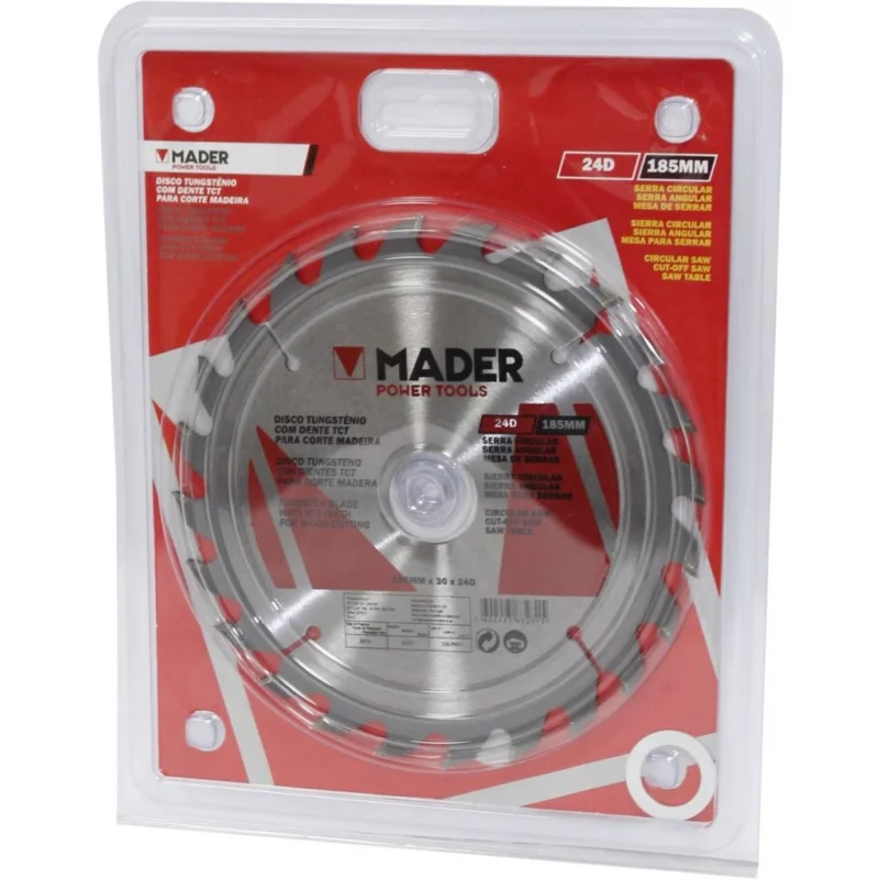 DISCO CORTE MADEIRA PASTILHADO 210 MM 40D MADER