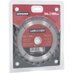 DISCO TUNGSTÉNIO CORTE MADEIRA 190MM - 24 DENTES MADER
