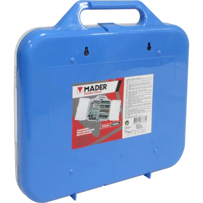 ACESÓRIOS PARA MINI BERBEQUIM RECTIFICADOR 249PCS MADER