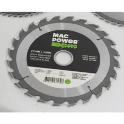 CONJUNTO DE DISCOS 3PCS TUNGSTÉNIO 210MM MAC POWER