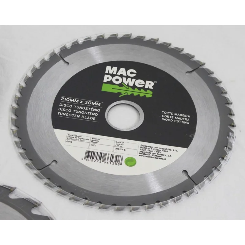 CONJUNTO DE DISCOS 3PCS TUNGSTÉNIO 210MM MAC POWER