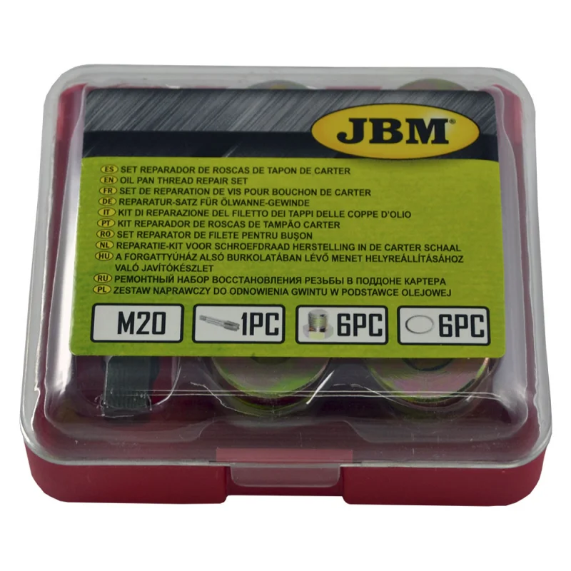 KIT REPARADOR DE ROSCAS DE TAMPÃO CARTER (M-20) JBM