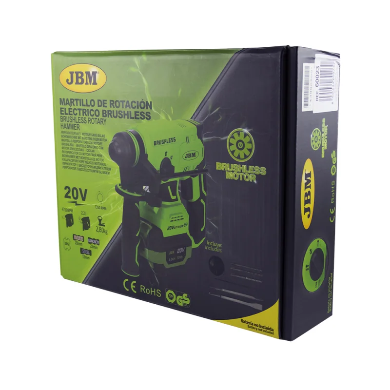MARTELO PERFURADOR COM MOTOR SEM ESCOVAS JBM