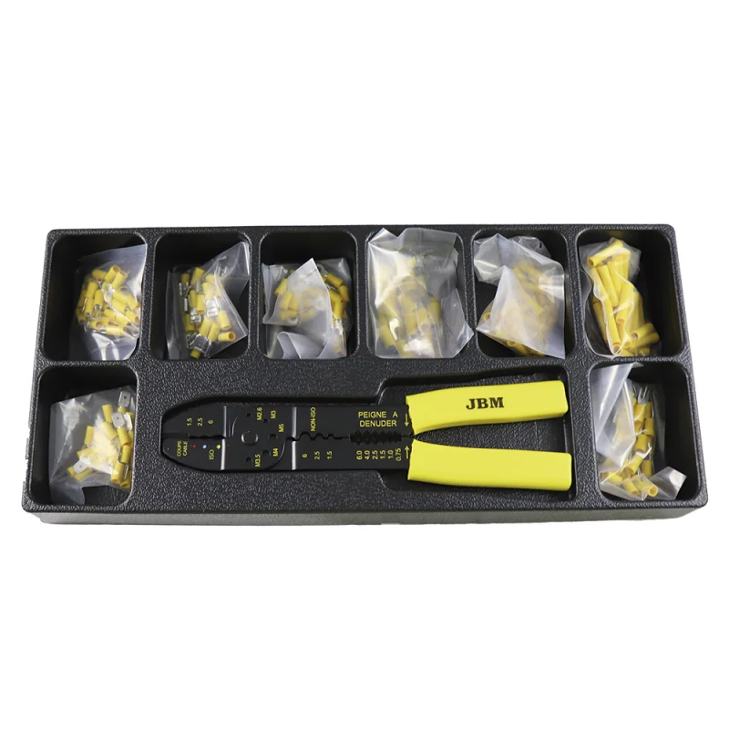 ALICATE MULTIUSOS + TERMINAIS PARA CARRO DE FERRAMENTAS JBM