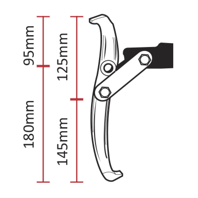 EXTRACTOR DE 3 GARRAS DE 50-100MM JBM
