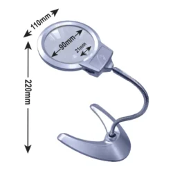 LUPA DE MESA COM LED JBM