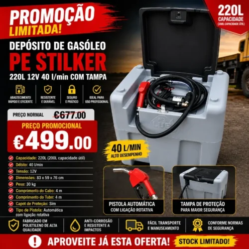 Deposito de Gasóleo 200 Litros Promoção Limitada. Compre já