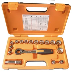 JOGO CHAVES DE CAIXA 1/2" 17 PCS TOOLHUB