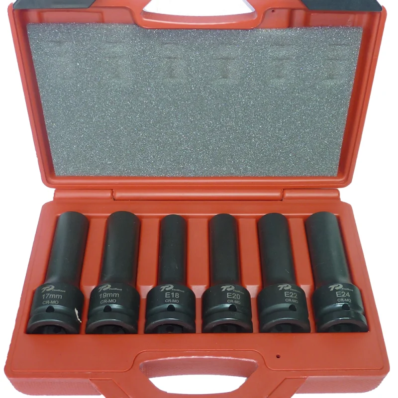 JOGO DE CHAVES LONGAS DE IMPACTO 6 PÇS TOOLHUB