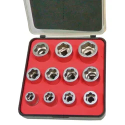JOGO CHAVES 3/8" P/ EXTRAIR PORCAS DANIFICADAS 11 PÇS TOOLHUB