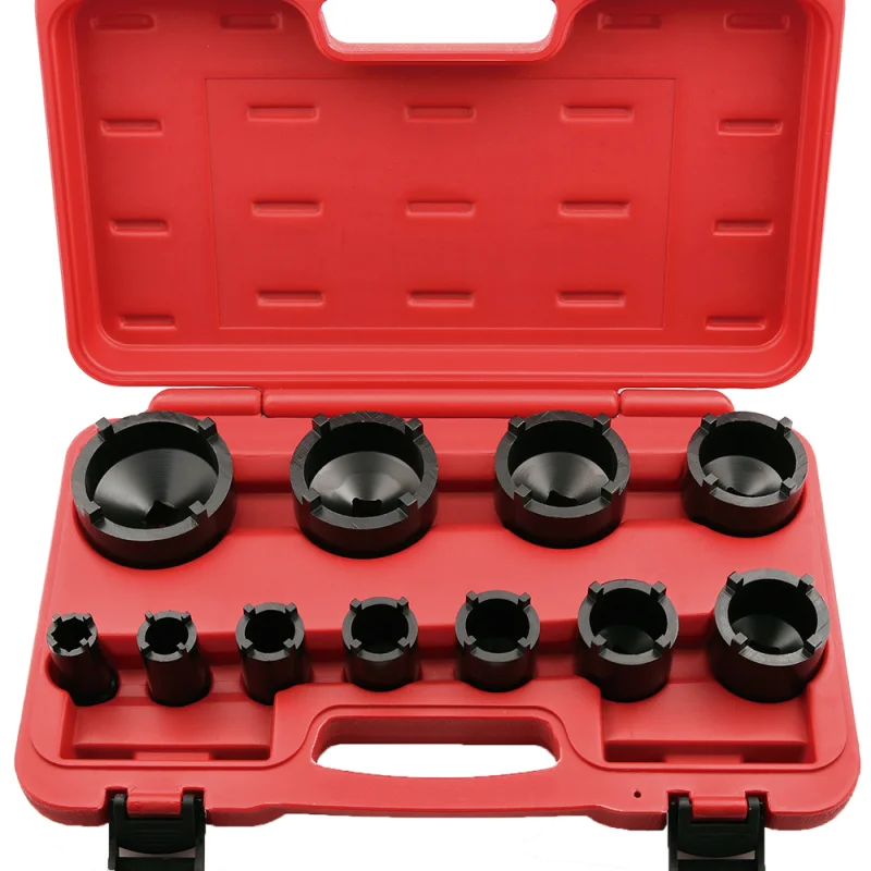 KIT CHAVES PARA PORCAS RANHURADAS 1/2 11 PEÇAS TOOLHUB