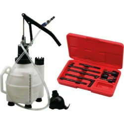 BOMBA MANUAL ENCHIMENTO DE LÍQUIDO ATF 9.5L C/ 8 ADAPTADORES TOOLHUB