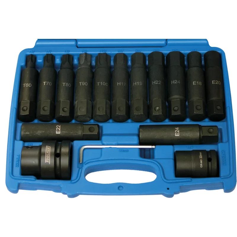 CONJUNTO DE PONTAS DE IMPACTO DE 3/4 ”E 1” TOOLHUB