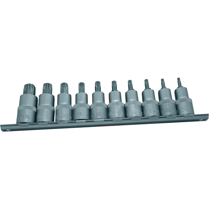 SET PONTAS TORX 1/2” T20 T70 10 PÇS TOOLHUB
