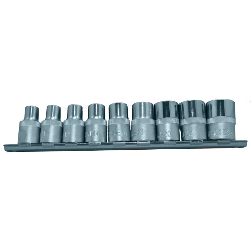 JOGO TORX 1/2” 9 PÇS E10 - E24 TOOLHUB