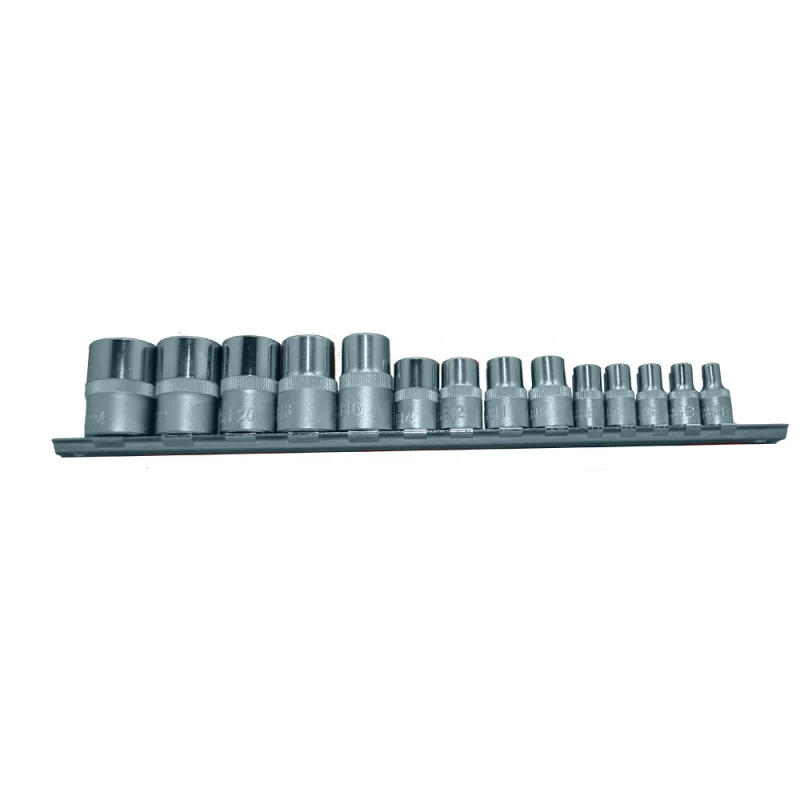 JOGO DE CHAVES TORX 1/4” 3/8” & 1/2” 14 PÇS  TOOLHUB