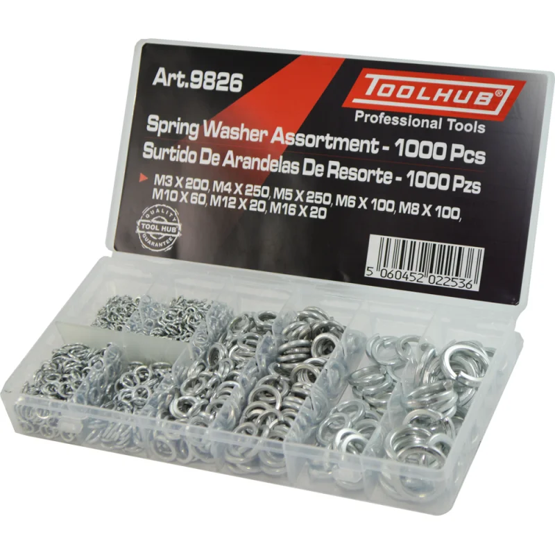 SORTIDO DE ANILHAS DE PRESSÃO 1000 PEÇAS TOOLHUB