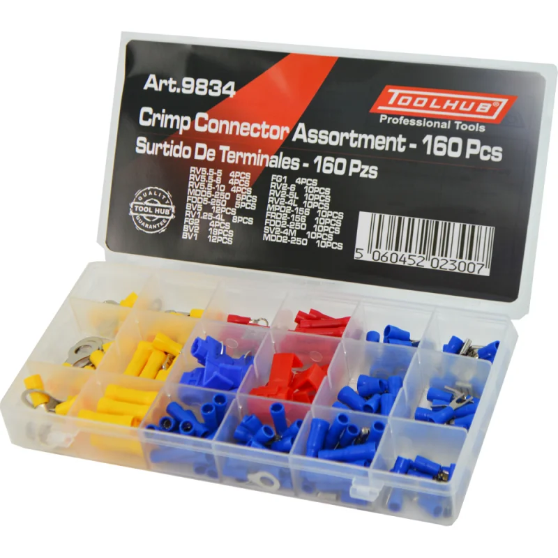 SORTIDO DE TERMINAIS 160 PEÇAS TOOLHUB