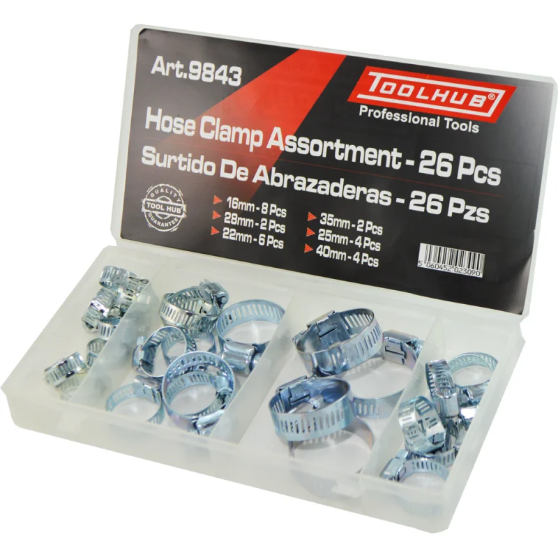 SORTIDO DE ABRAÇADEIRAS 26 UNI TOOLHUB