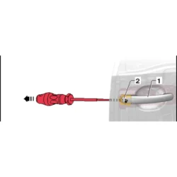 CHAVE PARA DESMONTAR PUXADOR DE PORTAS VAG TOOLHUB