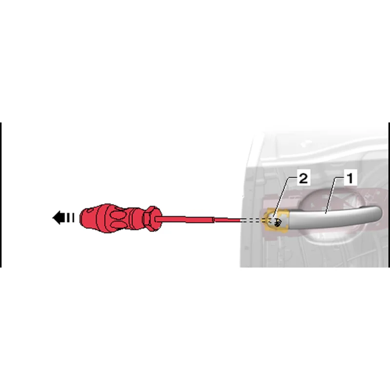 CHAVE PARA DESMONTAR PUXADOR DE PORTAS VAG TOOLHUB