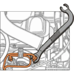 CHAVE DUPLA PARA INJECTORES DIESEL 14 MM TOOLHUB