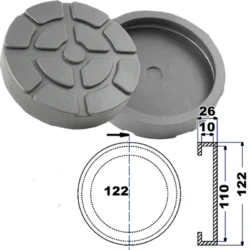 TACO BORRACHA P/ ELEVADOR RAVAGLIOLI WERTHER TOOLHUB