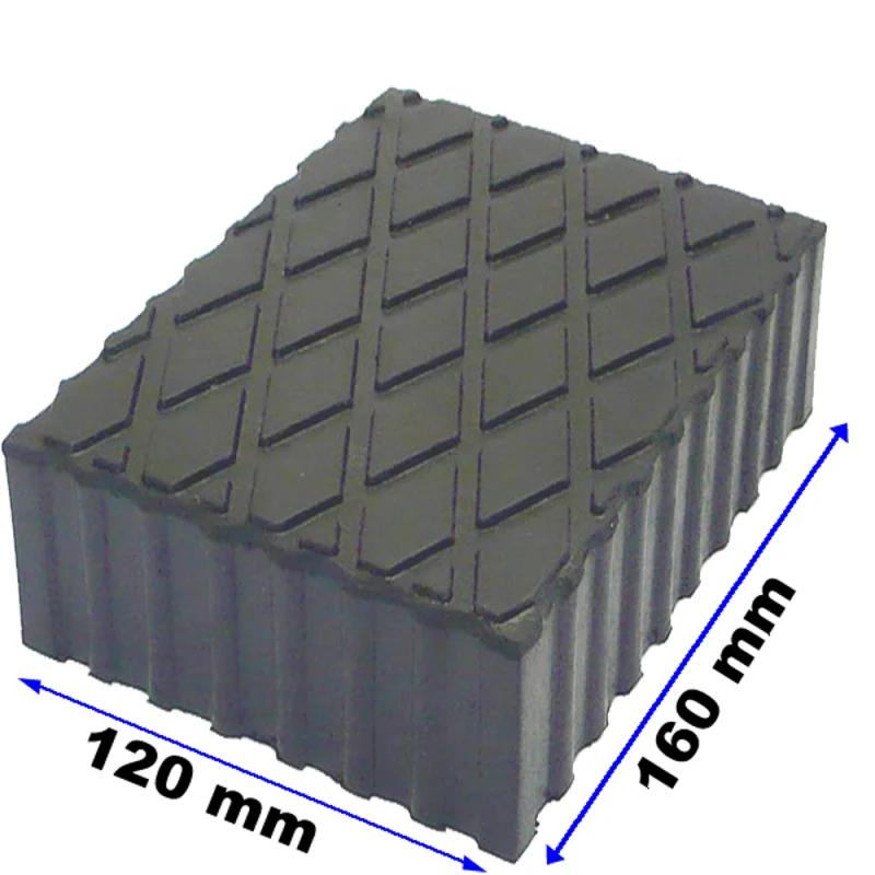 TACO BORRACHA P/ ELEVADOR DE TESOURA 120X160X120MM TOOLHUB