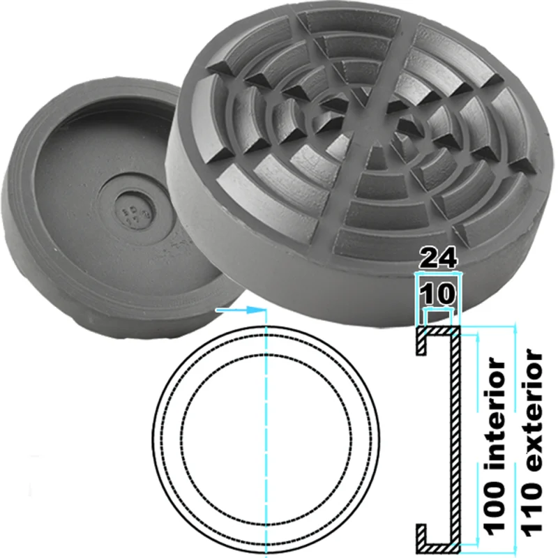 TACO BORRACHA PARA ELEVADOR KONI BRADBURY TOOLHUB