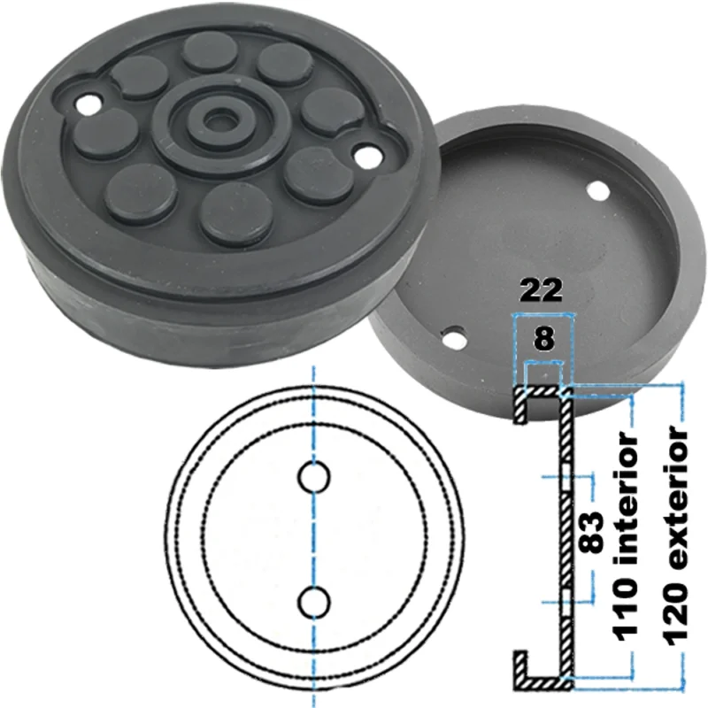 TACO BORRACHA P/ ELEVADOR MAHA EUROLIF ZAVAGLI ORLANDINI TOOLHUB