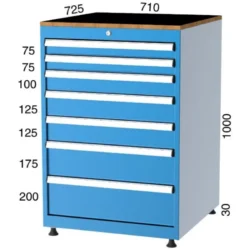 ARMÁRIO COM 7 GAVETAS KOCEL