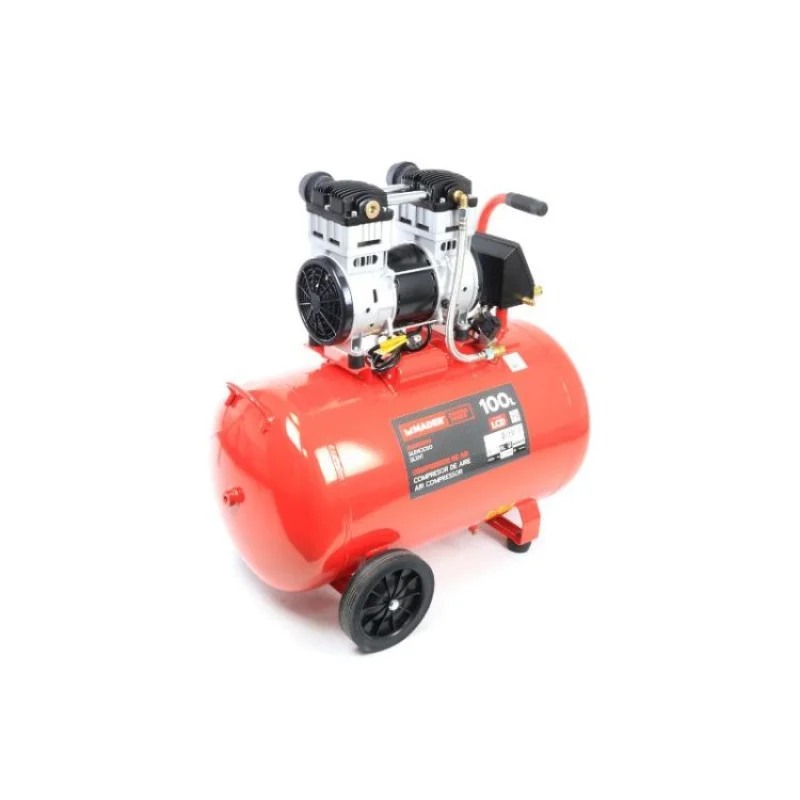COMPRESSOR DE AR C/ LCD 100L 2HP SILENCIOSO 6L MADER