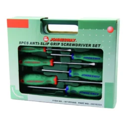 JOGO DE 8 CHAVES FENDA/ PHILLIPS C/ PUNHO ANTIDESLIZANTE