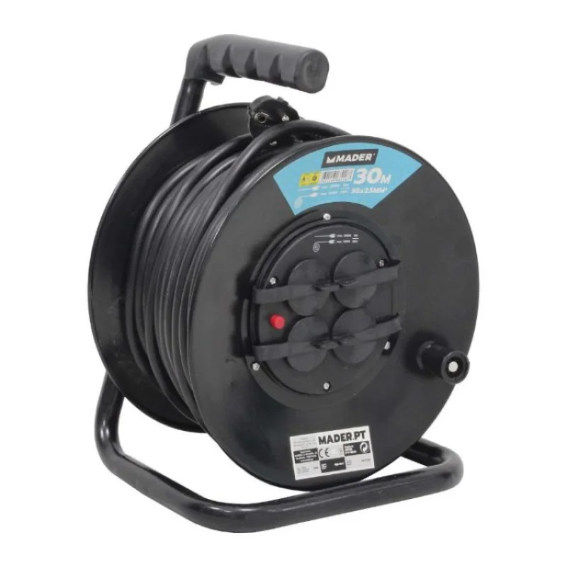 Extensão elétrica com enrolador MADER 30M 3G2.5mm² IP44