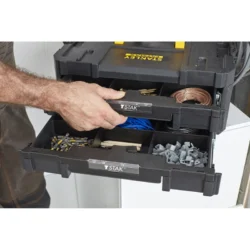 CAIXA DUPLA TSTAK IV COM COMPARTIMENTOS MODULARES STANLEY