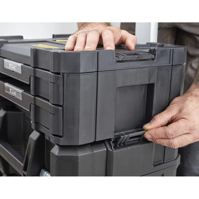 CAIXA DUPLA TSTAK IV COM COMPARTIMENTOS MODULARES STANLEY
