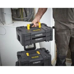 CAIXA DUPLA TSTAK IV COM COMPARTIMENTOS MODULARES STANLEY