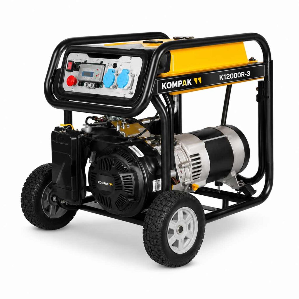 Gerador Elétrico Trifásico KOMPAK KP-K12000R-3 11,25 KVA 400/230 V IP67 Gerador Elétrico Trifásico KOMPAK KP-K12000R-3 11,25 KVA 400/230 V IP67