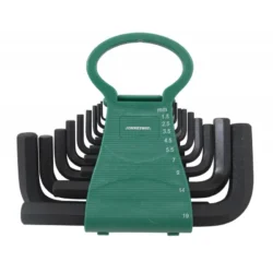 JOGO DE 18 CHAVES HEXAGONAIS CURTAS JONNESWAY