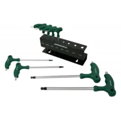 JOGO DE 8 CHAVES HEXAGONAIS DUPLAS DE PUNHO JONNESWAY