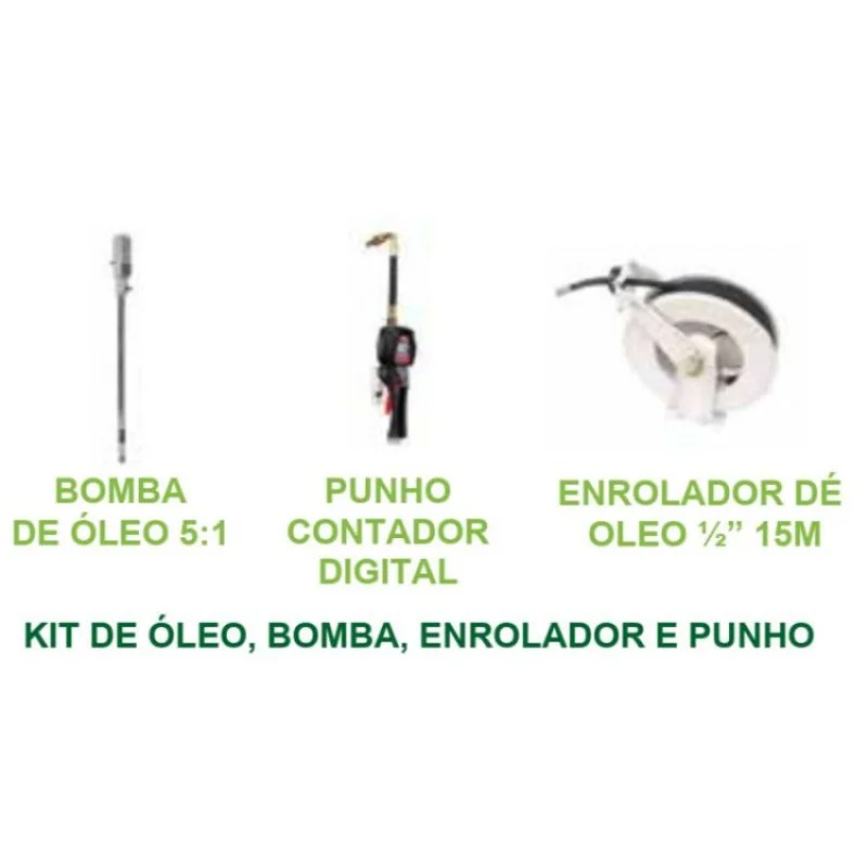 KIT DE ÓLEO BOMBA+ ENROLADOR +PUNHO  ECF