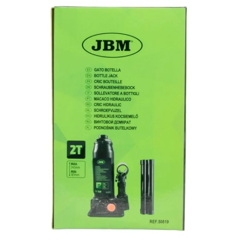 Macaco Hidráulico de Garrafa JBM 50819 2T 181-345mm