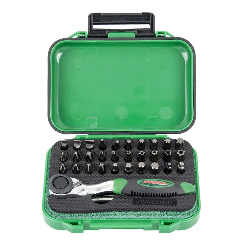 JOGO ROQUETE COM BITS 1/4” COM 32 PEÇAS JONNESWAY JOGO ROQUETE COM BITS 1/4” COM 32 PEÇAS JONNESWAY