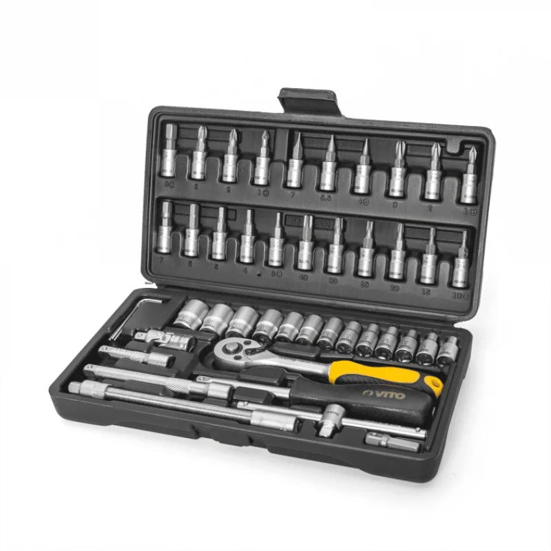 Jogo de Chaves Roquete VITO 46 Peças 1/4"